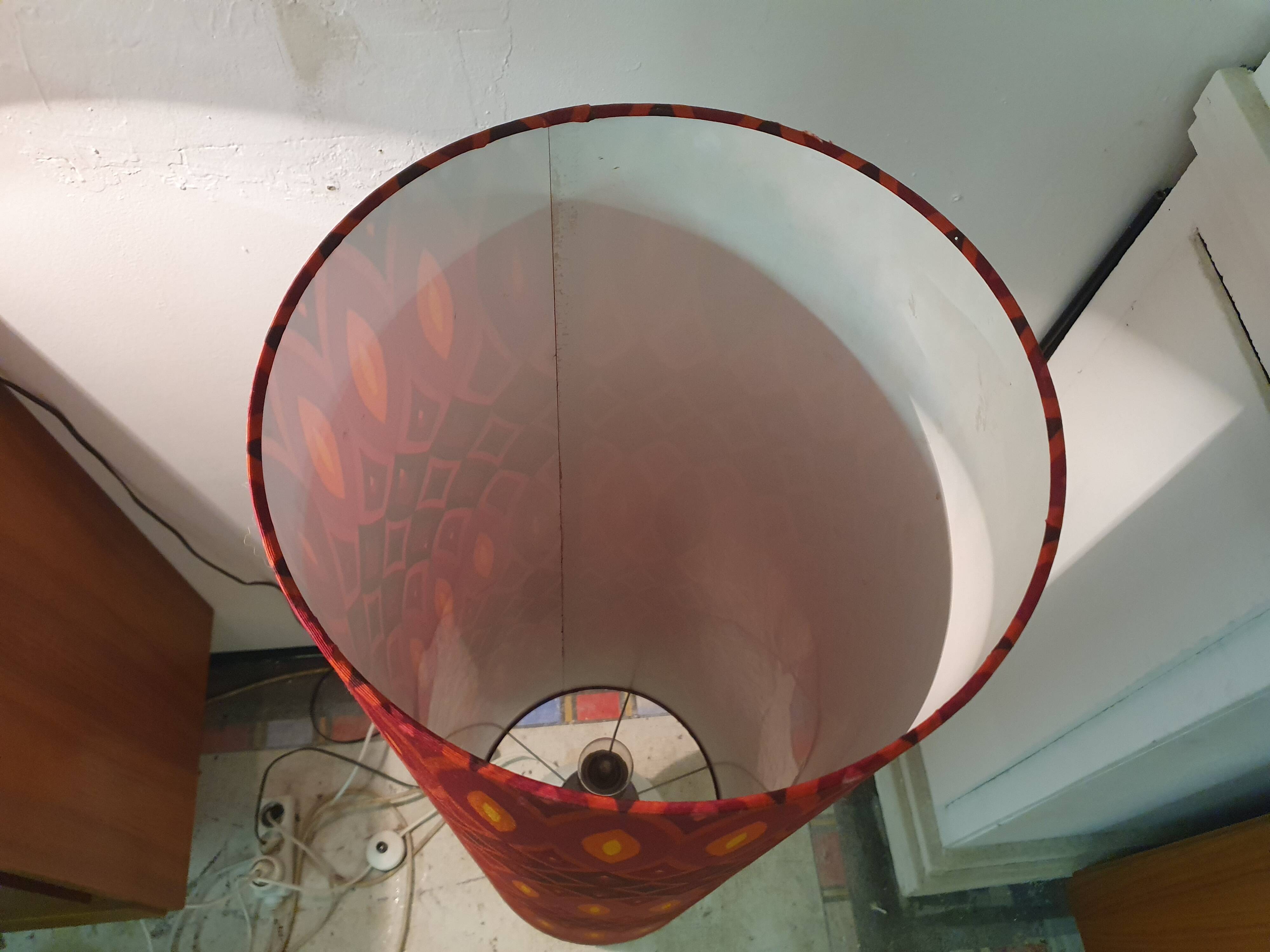 Doria Leuchten 2-light opaline floor lamp