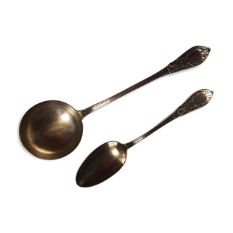 Ladle and large spoon