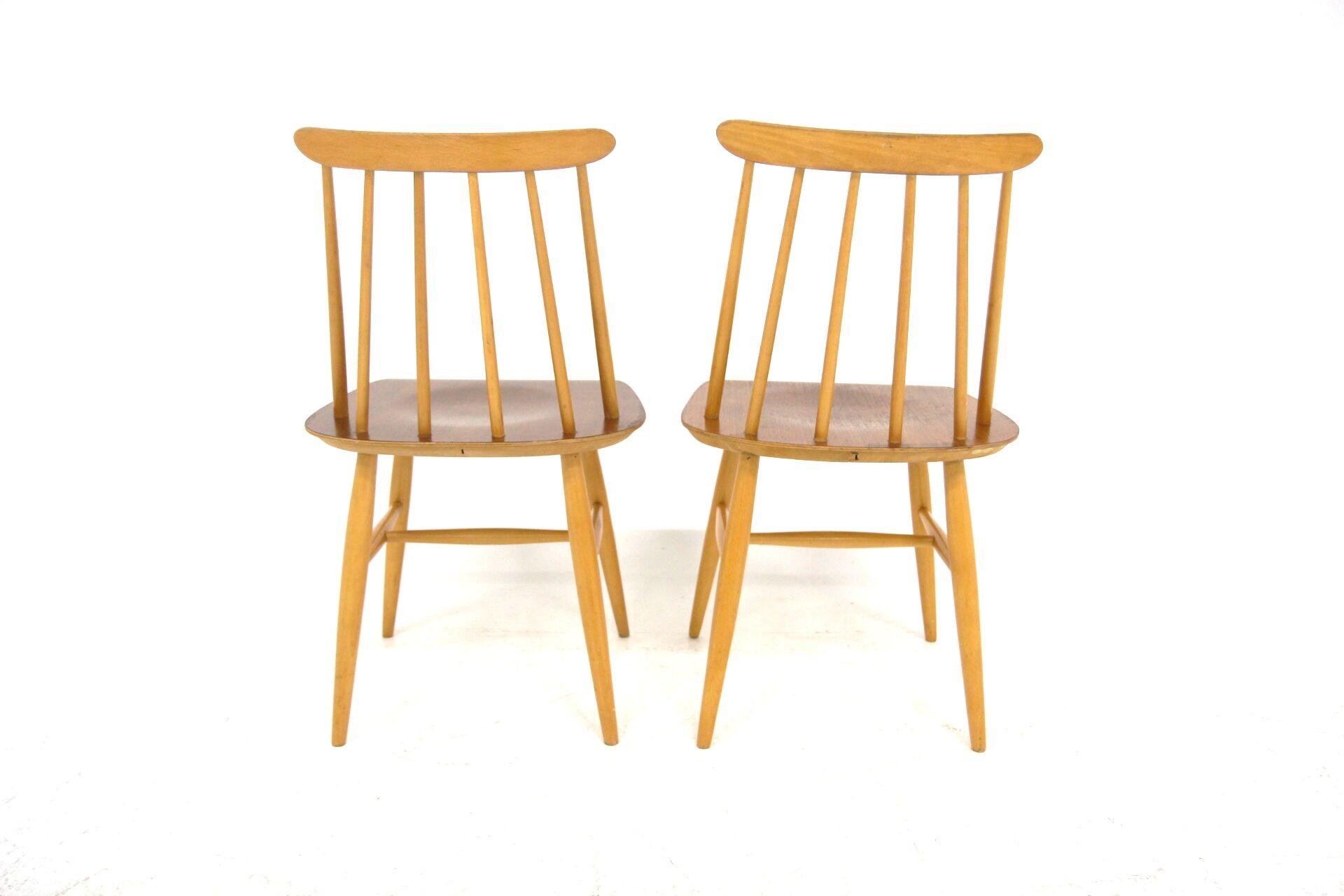 Set of 2 Scandinavian chairs "Fanett" by Ilmari Tapiovaara, Sweden, 1960