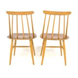 Set of 2 Scandinavian chairs "Fanett" by Ilmari Tapiovaara, Sweden, 1960