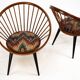 Pair of Yngve Ekström Circle Chairs for Swedese, Sweden 1950s – Original Up