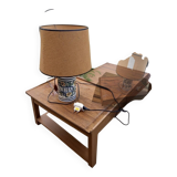 Lampe à poser en céramique peinte à la main – style provençal vintage