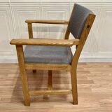 A pair of armchairs stamped "hans wegner" 1960.