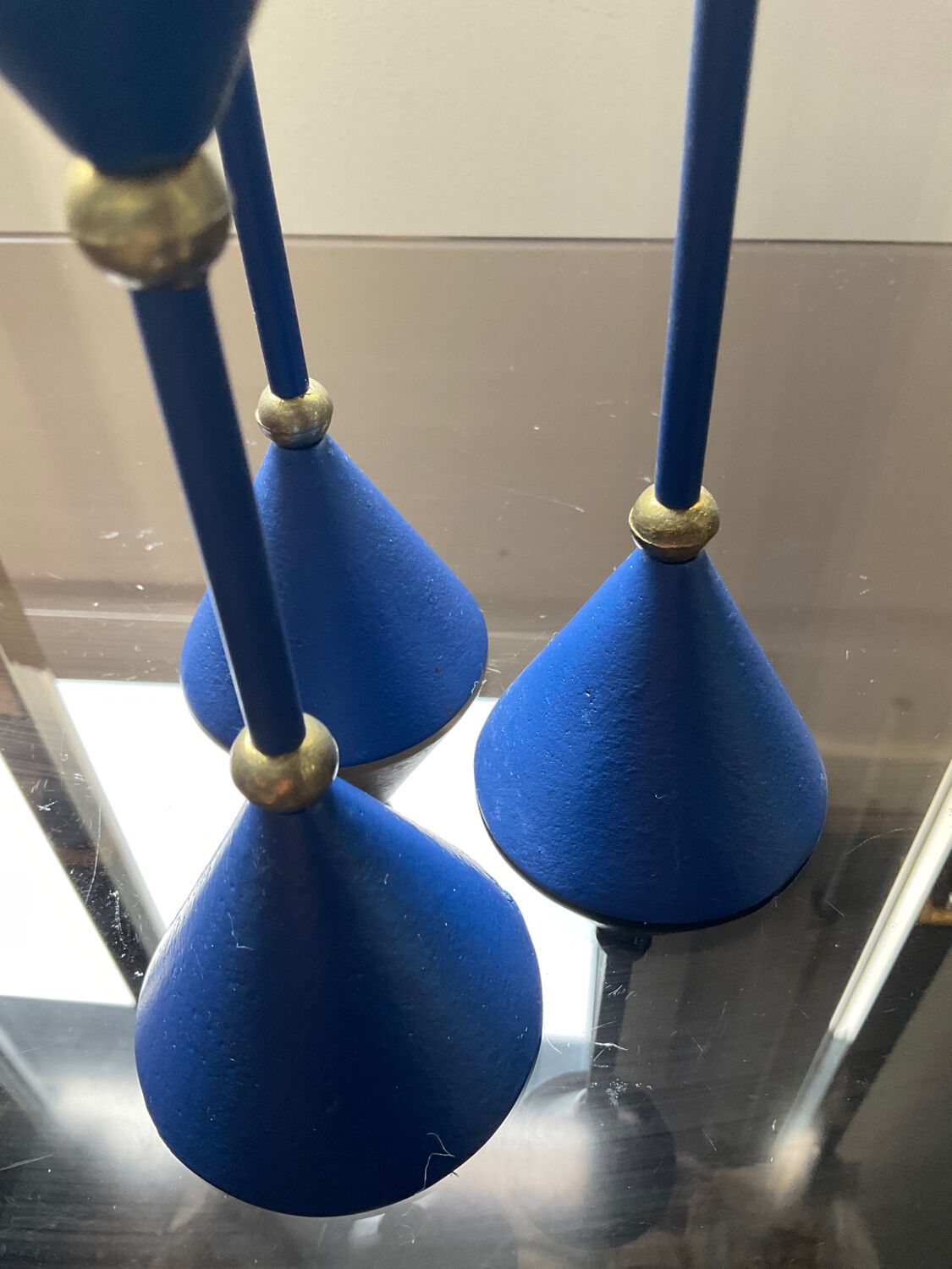 Trio of vintage candle holders from the 80s