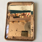 Beveled travel mirror