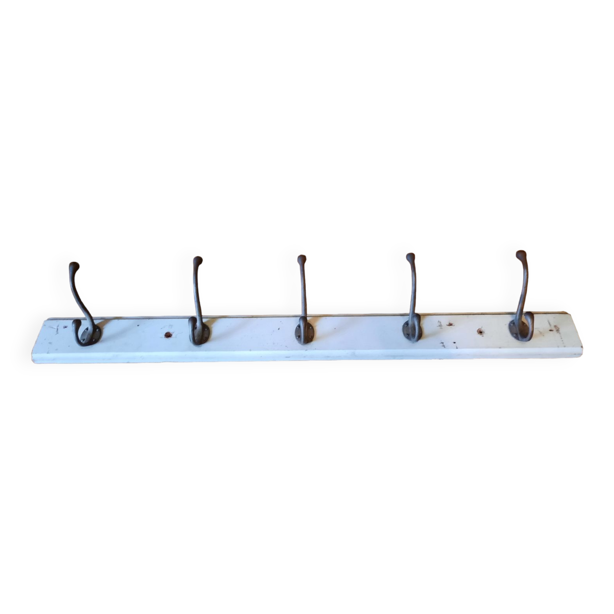 Wall coat rack with 5 hooks