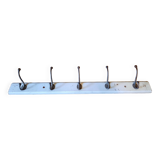 Wall coat rack with 5 hooks