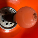 Orange globe pendant lamp 80s