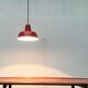 German enamelled pendant lamp from the mid-century by Kaiser Idell / Kaiser Leuchten, 1960s.