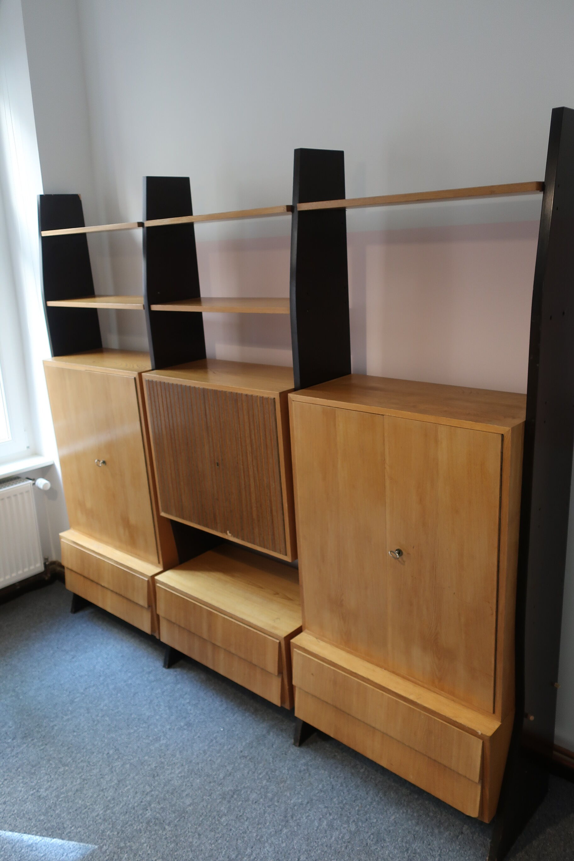 1950s foot library by designer Erich Stratmann, modular