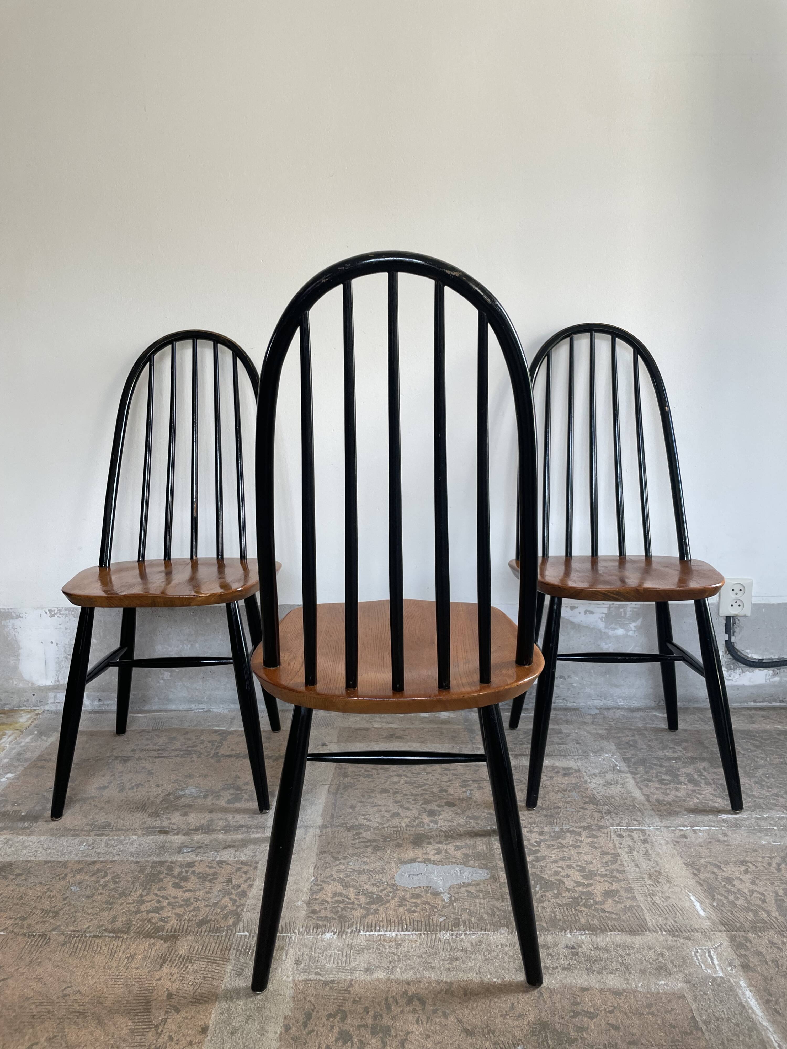 Three Tapiovaara chairs by Pastoe