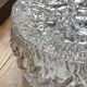 Round wall light ceiling fixture transparent glass vintage