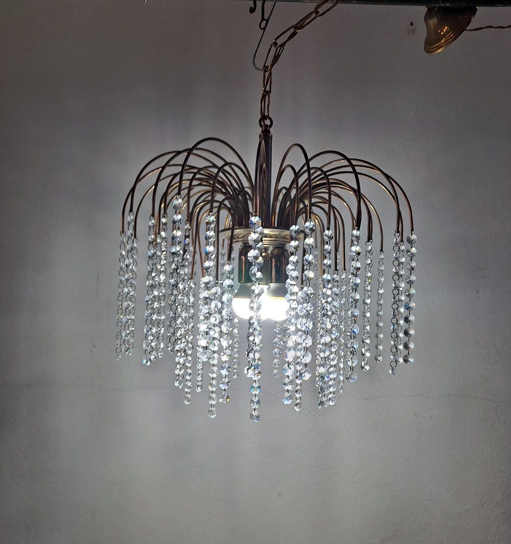 Vintage Italian Waterfall Chandelier