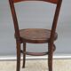 Bistro chair pyroengraved motif 1900 Art Nouveau