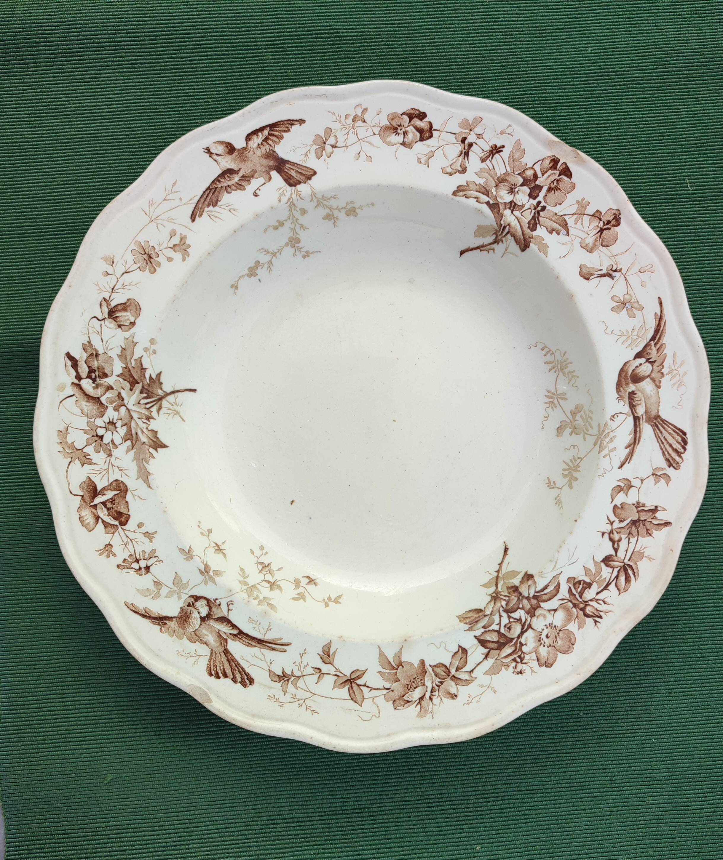English porcelain serving dish