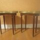 Tables basses bouillotte rognon de style Louis XVI