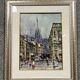 Italian School: oil on canvas mounted on panel circa 1900 view of Milan