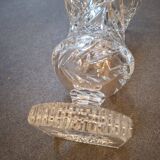Crystal footed vase
