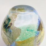 Murano glass vase with gold leaf inclusion, 12 cm, Italy