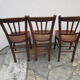 3 chaises bistrot anciennes