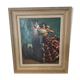 Painting on canvas, couple dancer flamenco