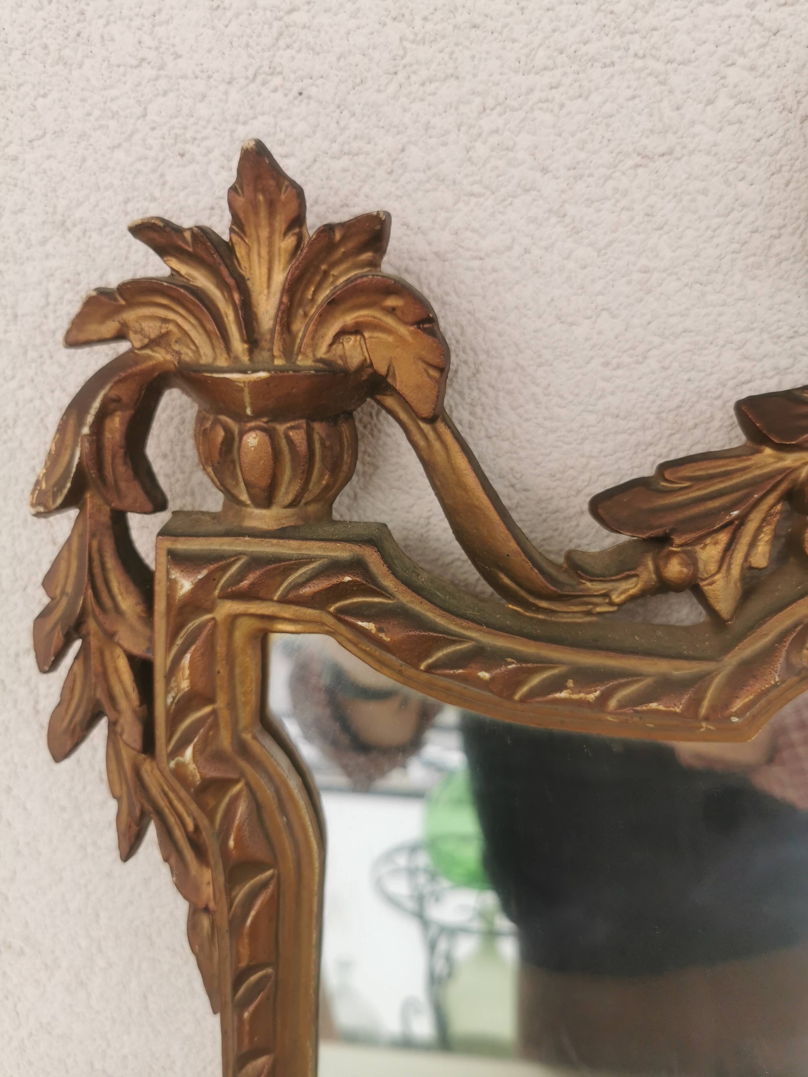 Vintage resin gold mirror