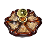 Pan Leuchten 1970 ceramic Fat Lava wall applique