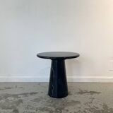 Black marble side table