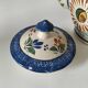 Henriot Quimper teapot – floral relief decoration