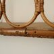 Pair of rattan wall shelves