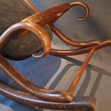 Repose-Pieds Art Nouveau en Bois Courbé