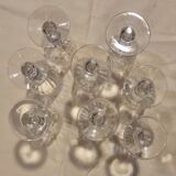 Set of 8 Baccarat glasses