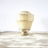 Clichy glass table lamp with golden border
