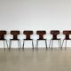 Set of 6 dining chairs model 3103 by Arne Jacobsen
