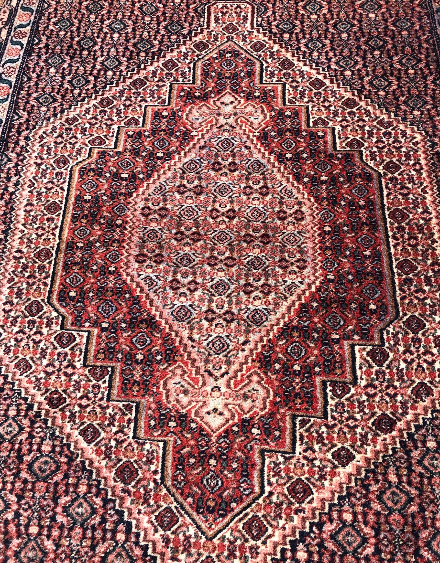 Oriental Persian Carpet Iranian Kurdish Tribe Senneh : 1.25 X 1.50 m