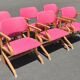 Série de fauteuils vintage thermo plié