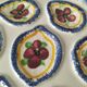 6 vintage MBFA Pornic oyster plates