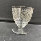 6 stamped Baccarat Lulli wine glasses
