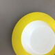 Metal opaline glass wall light, yellow, Italy, 1960s