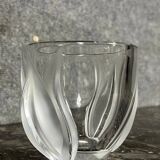 Lalique France: magnificent crystal tulip vase
