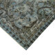 Hand-Knotted Carved Anatolian 1970s 173 cm x 267 cm Blue Carpet