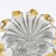 Murano Bowl Archimede Seguso Bullicante Crystal & Fritté Gold 1950