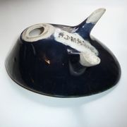 Former cup tripod signed A.Dressinval bright colors France