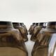 8 versatile smoked glass bowls or ramekins, vereco "jumbo" model
