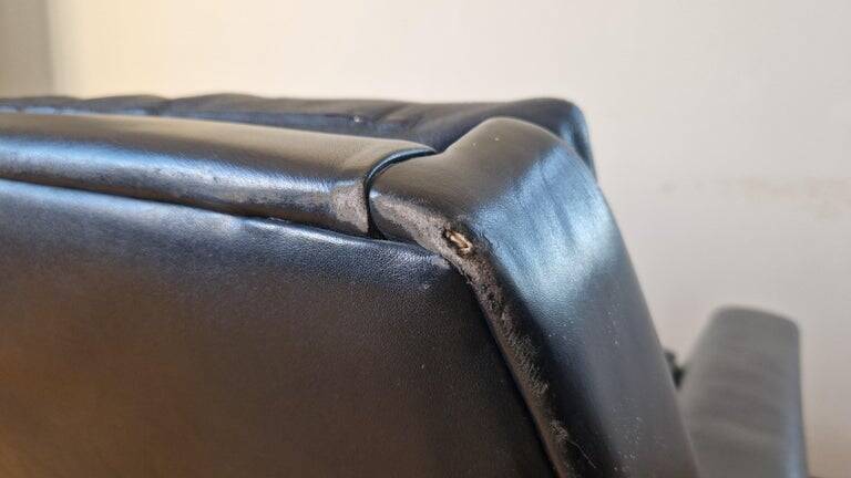 Midcentury Rare Leather Sofa Bovenkamp, Netherlands, 1960s