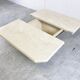 Vintage travertine hidden bar coffee table, 1970s
