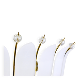 Grand chandelier Rupert Nikoll 27" mid-century brass with leaves, Austria, 1950.