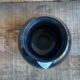 Vintage Black Inlaid Glass Vase International Design LA GALLERIA