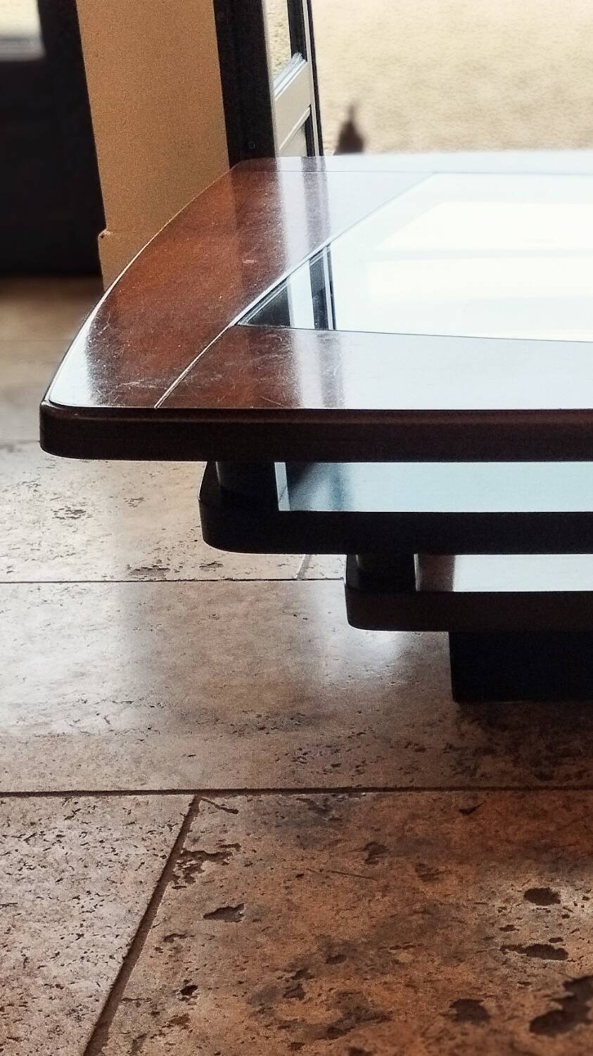 "The Twist" square coffee table