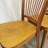 Vintage STOL Kamnik Wooden Dining Chair: 1960s Yugoslavia Bistro Style
